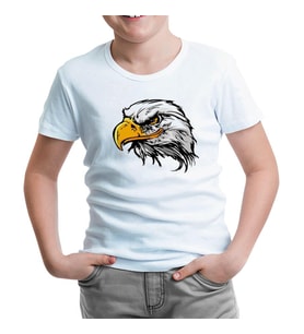 Hayvan - Vahşi Kartal Beyaz Çocuk Tshirt