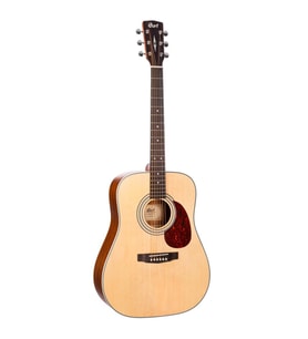 Cort EARTH70LHOP Solak Masif Kapaklı Akustik Gitar (Başlangıç/Orta Seviye)  Sol El Kullanımına Uygun Ergonomi, Masif Ladin Kapak ve Open Pore Mat Kaplama