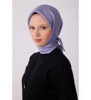 Belli Nostalji Serisi Twill İpek Desenli Eşarp 4317D