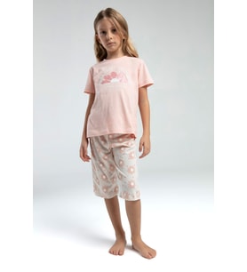 Kız Çocuk Pijama Takım 2-7 Yaş 3608-2