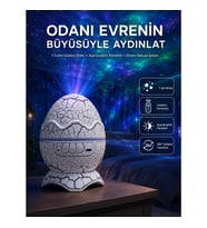 Mey İthalat® Gece Lambası Yumurta Işık Speaker Yeni Nesil Dinozor Yumurtası Görünümlü