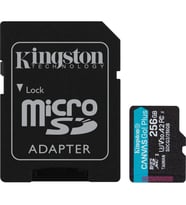 Kingston Canvas Go Plus SDCG3/256GB Class10 UHS-I U3 A2 V30 256 GB Micro SD Kart Outlet