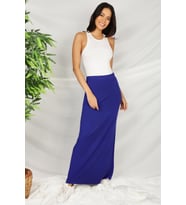 Kadın Örme Maxi Etek (Mavi)