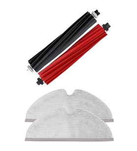 Roborock Q8 & Q8 Max Uyumlu 1 Adet Ana Fırça 2 Adet Mop Fiber Paspas