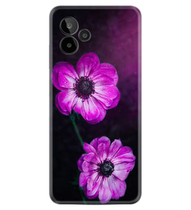 General Mobile GM 24 Pro Kılıf Resimli Desenli Silikon Platinium Series Çiçekler 1869