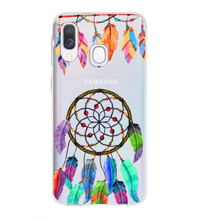 PrintiFy Samsung Galaxy A40 ile Uyumlu 1mm Slim Fit Nazar Boncuğu 6 Baskılı Şeffaf  Kılıf