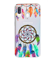 PrintiFy Samsung Galaxy A40 ile Uyumlu 1mm Slim Fit Nazar Boncuğu 6 Baskılı Şeffaf  Kılıf