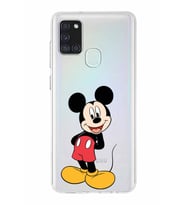 Samsung Galaxy A01  Kapak Mickey Mouse Tasarımlı Şeffaf Silikon Kılıf