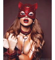 FANTEZİ  MASKE (Kırmızı)