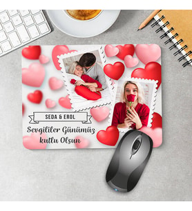 Kişiye Özel Sevgililer Günü Hediyesi Fotoğraflı Mousepad