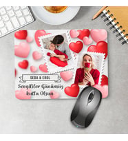 Kişiye Özel Sevgililer Günü Hediyesi Fotoğraflı Mousepad