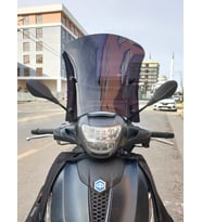 MOTOCAM Piaggio Beverly 400 Ön Cam 2021-2026 Model 44cm Siyah Renkli 4mm
