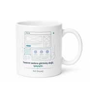 İsimli Layout Temalı Web Tasarımcı Kupası Özel Tasarım Hediye Bardak