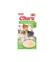 CIAO Churu Cream Tavuklu ve Deniz Taraklı Krema Kedi Ödül Maması 14 Gr (4'lü)
