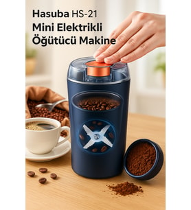 Mini Elektrikli Kahve ve Baharat Öğütücü, 200W Paslanmaz Çelik Bıçak