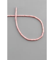 Mercan Doğal Taş Parlak Pembe Küre Kesim 2mm Dizi [AA]