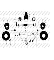 MONDİAL ATV MD200 JACKAL FREN SİSTEMİ KOMPLE ORJ