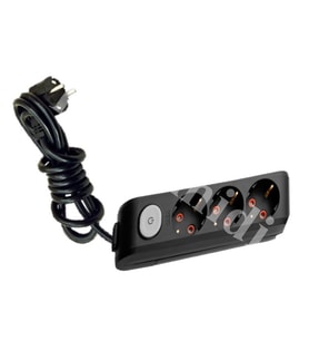 Viko 90137302 Siyah Üçlü Anahtarlı 2 Metre