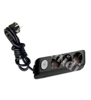 Viko 90137302 Siyah Üçlü Anahtarlı 2 Metre
