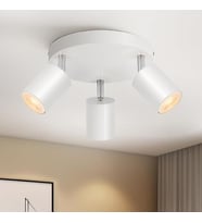 RİOLİGHT MODERN BEYAZ MUTFAK,SALON,GİYİNME ODASI,CAFELER İÇİN GÜN İŞİĞI METAL 3LÜ SPOT(AMPUL DAHİL)