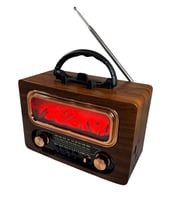 RT-731 Klasik Şömine Görünümlü , Nostalji Bluetooth/USB/Sd/ Radyo Mp3 Player Müzik Kutusu