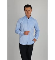 LORENZO MAZZOLİ OXF R 567 O.MAVİ ERKEK GÖMLEK (Royal Mavi)