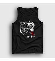 Presmono Unisex Siyah Mikasa Anime Attack On Titan Atlet 124343tt