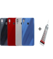 SAMSUNG A30 Arka Batarya Pil Kapağı SİYAH (B7000 15 ML Yapıştırıcı)