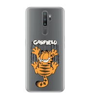 Oppo A5 2020 / A9 2020 Uyumlu Garfield Desenli Şeffaf Telefon Kılıfı
