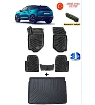 Peugeot 2008 2020 Sonrası Uyumlu 3D Havuzlu Paspas ve 3D ÜST KADEME Bagaj Havuzu Seti (BENZİN/DİZEL) ASMA KOKU VE NUMARATÖR HEDİYELİ