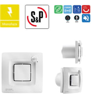 Soler & Palau Silent Dual 200 Banyo Wc Sensörlü Egzoz Ortam Havalandırma Fanı Tasarruflu AGMair sp agm
