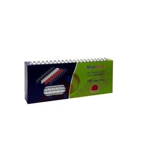 Mapibind Spiral Plastik 100 LÜ 19 MM Beyaz (100 Lü Paket)
