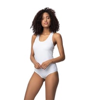 Özlem Bayan Sporcu Kancalı Çıtçıtlı Body 309 (Beyaz)