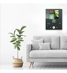 DECORITA Youtube Barkodlu Cam Tablo Mazhar Alanson - Yandım 30cm x 40cm