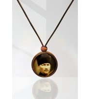 Mustafa Kemal Atatürk Ahşap Kolye N11.31073