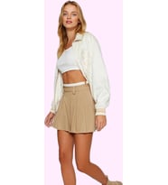 Kadın A line Gabardin Mini Etek Polyester Günlük Kullanım Hafta Sonu Yaz Aylarının Vazgeçilmezi