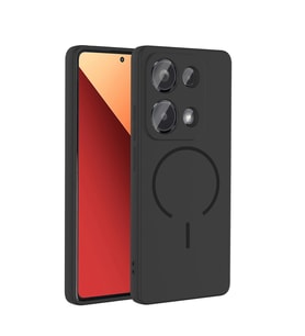 Xiaomi Redmi Note 13 Pro 4G Uyumlu Kılıf M-safe Şarj Özellikli Zore Meta Kapak