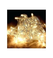 100 Ledli Fişli Led, Dekor Lambası Animasyonlu 10m Günışığı Yılbaşı Ağacı Işığı 10mfişliledsarı