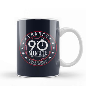 French Football France 90 Minutes World Football Championship Kupa Bardak Porselen