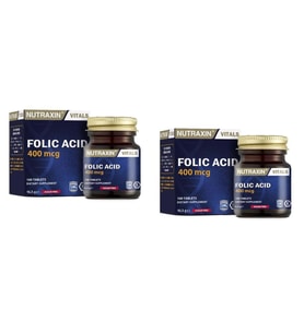 Nutraxin Folic Acid 100 Tablet x 2 Adet