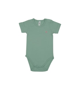 Omuz Çıtçıtlı Kısa Kollu Basic Body (Yeşil)