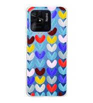 PrintiFy Xiaomi Redmi 10C ile Uyumlu 1mm Slim Fit Water Color 1 Baskılı Şeffaf  Kılıf