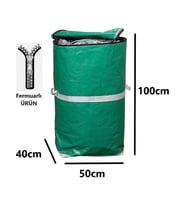 Jokey Ambalaj Iş-Ev Branda Taşıma Çuvalı 50X40+100CM Fermuarlı ve Cepli 170GR.TEKSTIL Çuvalı
