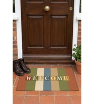 Valerine Life Retro WELCOME Dijital Baskılı Ev Ofis İşyeri Kapı Önü Dış Paspası 45x70cm