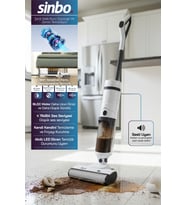 Sinbo SFC-4104 Islak-Kuru Yüzey Temizleyici-Beyaz