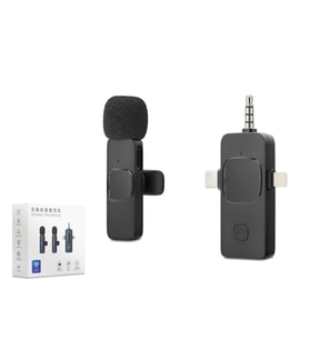 Kablosuz Mikrofon 3.5 Mm + Type-C + Lıghtnıng Siyah HDX2781