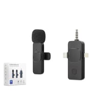 Kablosuz Mikrofon 3.5 Mm + Type-C + Lıghtnıng Siyah HDX2781