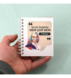 Celsius Esprili Mesajlı Not Defteri Hediyelik