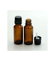 DAMLALIKLI İÇTEN 20 ML 3 ADET AMBER ŞİŞE (Şeffaf)