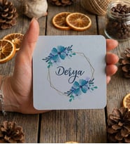 Kişiye Özel İsme Özel Bardak Altlığı Doğum Günü Hediyesi